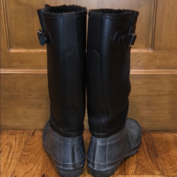 Hunter rain boots with shearling inside - Picture 6 of 7
